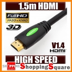 1.5m HDMI Cable V1.4 Ethernet Full HD Gold Plated $1.95
