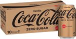 Coca-Cola Zero Sugar Vanilla Soft Drink, 10 x 375 ml $5.25 + Delivery ($0 with Prime/$39 Spend) @ Amazon Warehouse