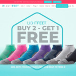 Buy 2 Get 1 Free + $8.50 Delivery ($0 with $100 Order) @ Lightfeet