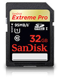 SanDisk Extreme Pro 32GB SDHC - 95MB/s - $77.95 with Free Shipping