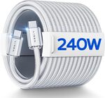 LISEN 240W 6.6 Ft (2m) USB C to USB C Charger Cable $7.19 + Delivery ($0 with Prime/ $59 Spend) @ LISEN Space via Amazon AU