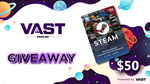 Win a $50 Steam Gift Card or Cash from AttackHunterSE & Vast