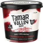 Tamar Valley Dairy Yoghurt Strawberry & Cream 700g $6 (Was $7.50) @ Woolworths