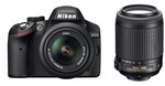 Nikon D3200 DSLR with Twin Lens Kit Only $659 + $39 Delivery