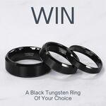 Win a Black Tungsten Ring Of Your Choice from Holloway Jewellery