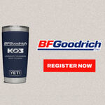 Free Limited-Edition Yeti BFG All Terrain TA/KO3 Tumbler Delivered (First 250 Registrants Only) @ Tyroola