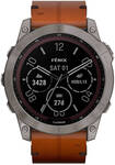 Garmin Fenix 7X Sapphire Solar Titatinum With Leather Band $899 Delivered @ Rebel Sport