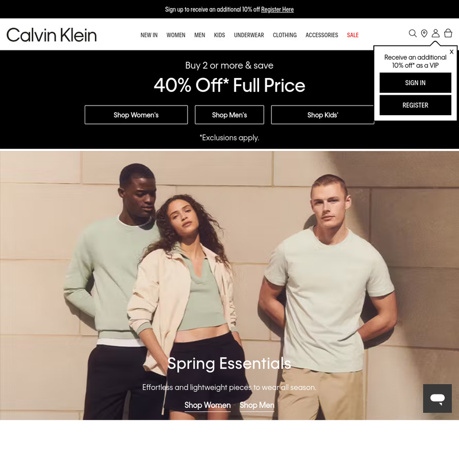 50 off Sitewide (Includes Sale Items) Calvin Klein, Tommy Hilfiger