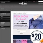 Free Nina Kay $20 Voucher with Email Newsletter Subscription
