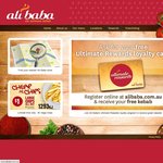 Free Alibaba Regular Kebab When Registering to Rewards Card