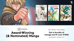 [eBook] Kodansha Award-Winning (& Nominated) Manga Encore Bundle - 30 Items for A$38.49 or More @ Humble Bundle