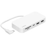 Belkin 6-in-1 Multiport USB-C Hub White $25 + Delivery ($0 in-Store/ C&C/ OnePass/ $65 Metro Order) @ Officeworks