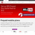 Vodafone $250 Prepaid Mobile Starter Kit: 12 Months 250GB (150GB + 100GB Bonus Activation Data) $179 @ Vodafone