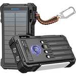Blavor Solar Power Bank 20000mAh with Built-in Cables $55.99 Delivered @ BLAVOR-AU via Amazon AU