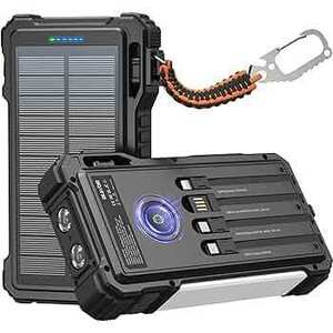 Blavor Solar Power Bank 20000mAh with Built-in Cables $55.99 Delivered @ BLAVOR-AU via Amazon AU