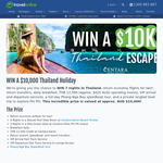 Win a 2-Person 7-Night Holiday in Thailand Valued at $10,000 from TravelOnline
