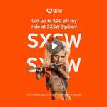 [NSW] $20 off Didi Ride in Sydney @ Didi (Sydney)