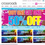 Buy One Get One 50% off & Get Free Shipping on All Orders over $65 @ Crossroads.com.au