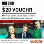 Oxford - $20 Vouchr + 50% off Sale