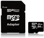 Silicon Power Elite 64GB UHS-1 microSDXC Micro SD Card, ~$45.5 Shipped from Amazon