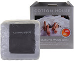 OO.com.au - Cotton House Queen Dual Wool Quilts $67.97 Delivered