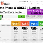 New Year's Special - Double Data! Spintel Home Phone & ADSL2+ Bundles. Ex: 40GB for $39.95/Month