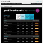 Air New Zealand 48 Hour Sale from $169 One Way