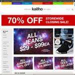 70% off Clothes at Kaeho