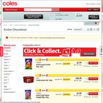 25% off Easter Confectionery @ Coles - Weekend Special