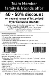 Myer One Day Only Sale: 40-50% Discount on Many Brands at Myer with Voucher - Thu 26/3/15