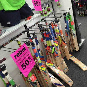 Rebel sport cricket store gear