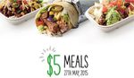 Zambrero Mexican - $5 Meals All Day, from 9am - 9pm 27/05 [Southport, QLD]