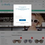 25% off All Sunglasses from Clearly.com.au, 50% off Selected Glasses + Free Shipping for New Customers