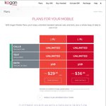 Kogan Mobile Prepaid Plans on Vodafone Unlimited Talk/TXT w/ 3GB $29.95 w/ 5GB $36.95