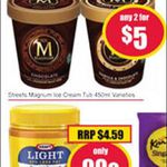 Any 2x 450ml Magnum Ice Cream Tubs $5 (Exp 2017) & Kraft 375ml Peanut Butter $0.99 (Exp 2016) @ NQR Stores VIC (Starts 15/11)