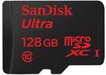 SanDisk Ultra 128GB microSDXC UHS-I Card (80MB/s) $45 (~AU $62.32) Delivered @ Amazon