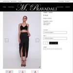 Designer 'Cairo' Skirt' - $118.30 (30% off) + Free 'Rio' Crop Top with Every Purchase @ M Pravadali