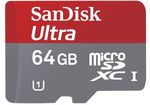 SanDisk 64GB Ultra MicroSDHC Memory Card $29.99 @ Officeworks