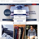3 Shirts for $99 (Usually $39 Each) - Charles Tyrwhitt + $12.95 Shipping