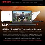 Win an EON15-X 9 Series Gaming Laptop Worth $3,700 or 1 of 10 Copies of Watch Dogs 2 from ORIGIN PC