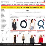 Portmans - Take a Further 40% off Sale Items+ $9.95 Delivery