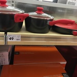 5 Piece Cookware Set (Stone) Red or Grey Colour $49 - Kmart