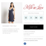 Win 1 of 3 Bamboo Zahra Maternity/Breastfeeding Dresses Worth $99 Each from Milk & Love