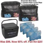 Black Esky, 4 Ice Bricks, 2 Cooler Bags. Whole kit for $20 + Shipping $10.55-$53.90 @ reclinerpower on eBay