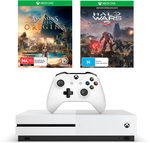 Xbox One S 500 GB Console + Halo Wars 2 Token + Assassins Creed Origins Token for $279 @ Big W