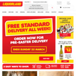 Free Standard Delivery All Week with No Minimum Spend @ Liquorland