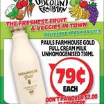 [QLD] Pauls Farm House Unhomogenised Milk 750ml $0.79 @ Northside Fruit Barn (Rothwell)