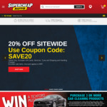 20% off RRP Sitewide (Exclusions Apply) @ Supercheap Auto