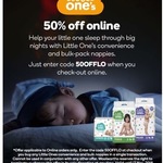 50% off Little Ones Nappy Packs @ Woolworths Online Only ($30 Minimum for Click and Collect)