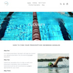 Subscribe to Receive 30% off Sitewide Custom Prescription Swimming Goggles @ Clensify